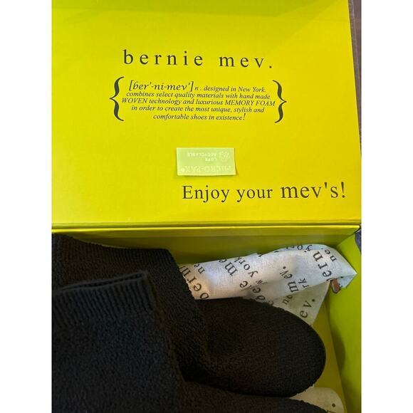 Bernie Mev Chenille Ankle Boots - Keyla in Black Size 6.5 EU 37 - Picture 6 of 7